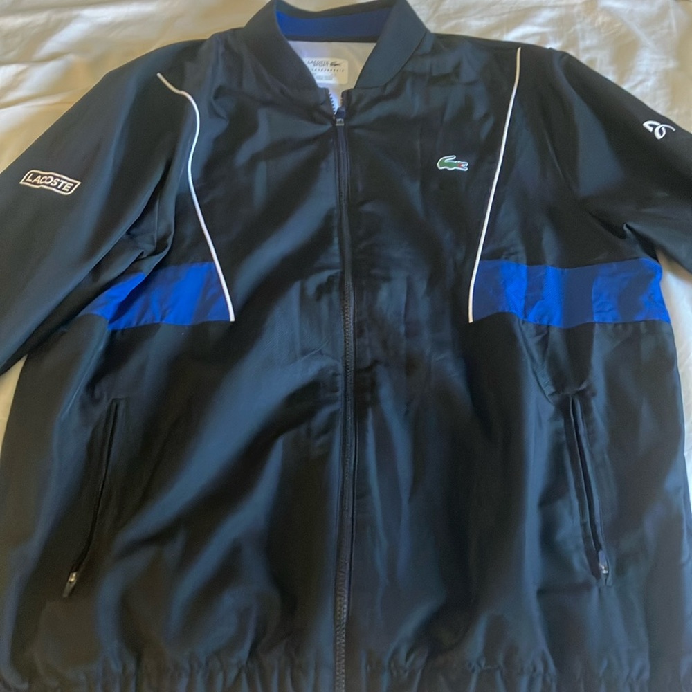 Lacoste Novak Djokovic Zip Up Jacket Size FR6 XL GREAT CONDITION